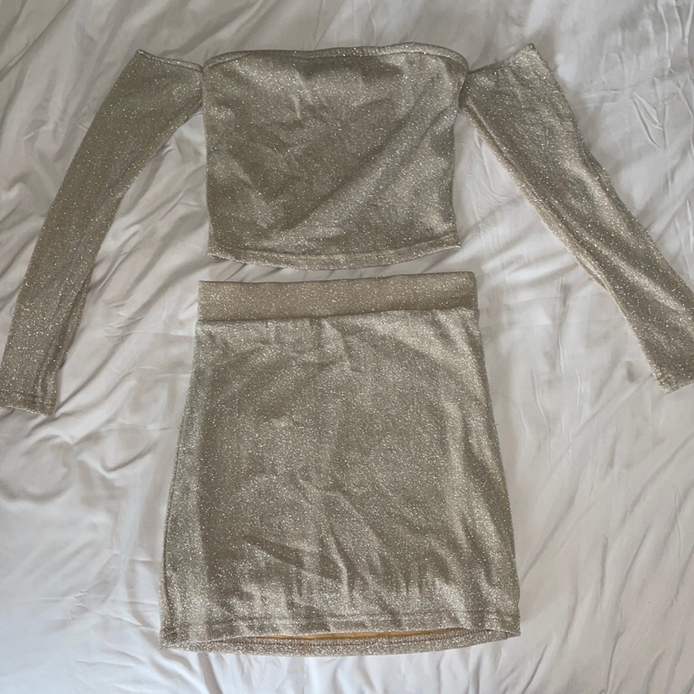 Crop top/ skirt set